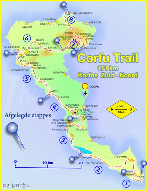 corfu trail karte